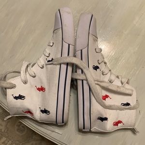 Kids Polo high top tennis shoes